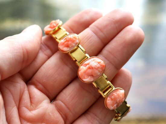 Hardstone and Yellow Gold Bracelet