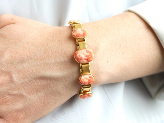 Hardstone and Yellow Gold Bracelet