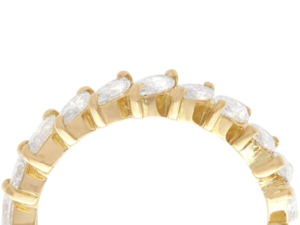 close up of Marquise Diamond Eternity Ring
