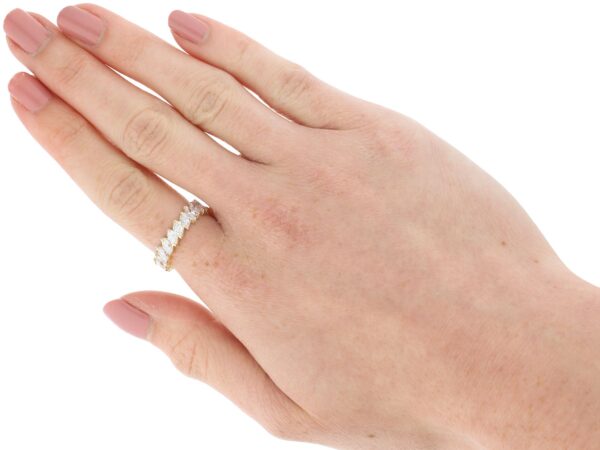 wearing Marquise Diamond Eternity Ring