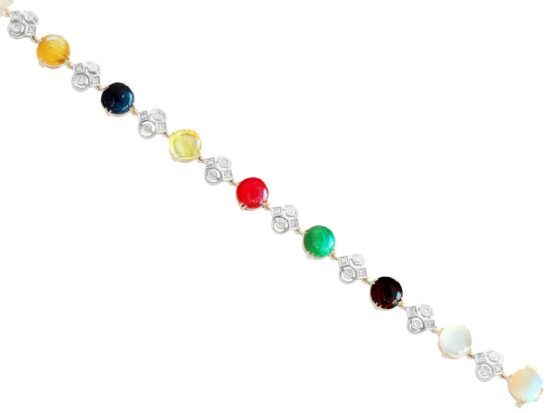 Victorian Multi Gem Bracelet