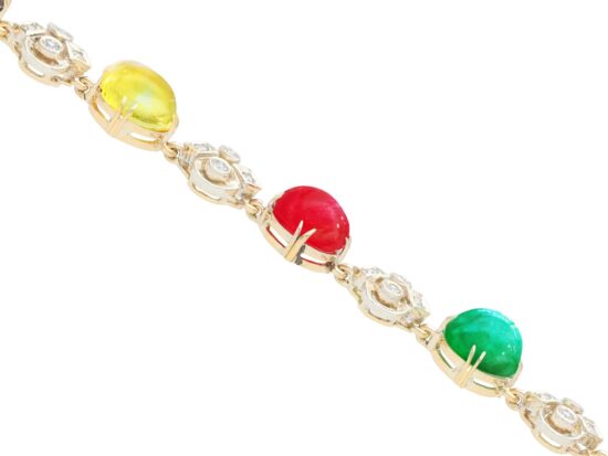Gemstone Bracelet Side Profile