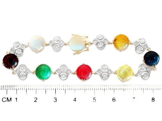 Gemstone Bracelet Measurement With Ruler