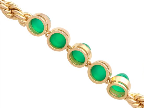 Chrysoprase Bracelet Reverse View