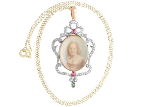 Victorian Portrait Pendant