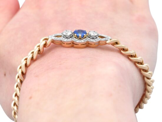 Sapphire Bracelet Worn Close-Up