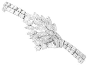 Vintage Diamond Platinum Bracelet