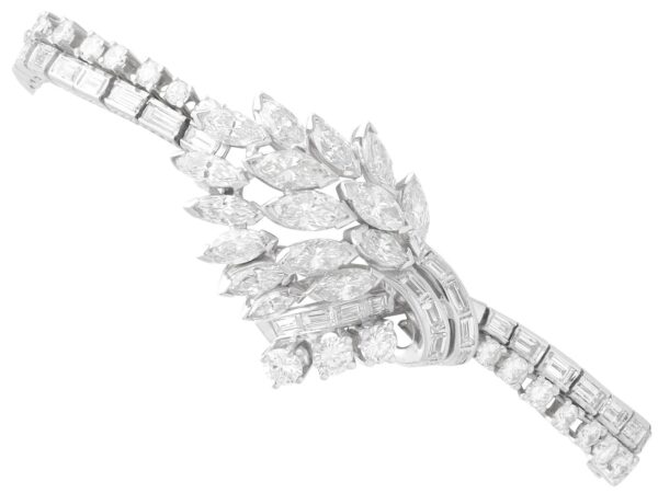 Vintage Diamond Platinum Bracelet