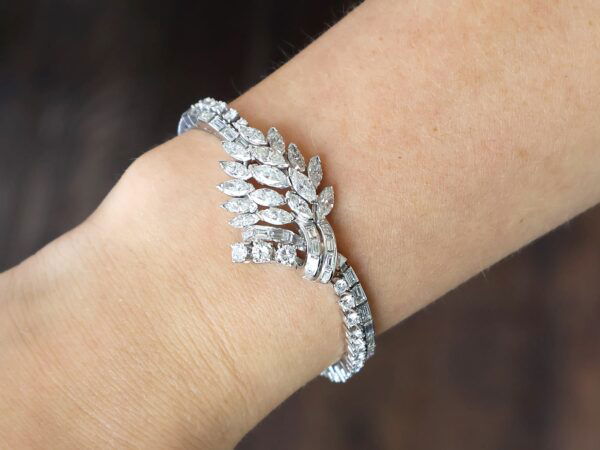 Vintage Platinum Wrist View Close-Up