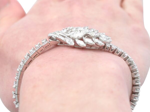 Vintage Platinum Wrist View Close-Up