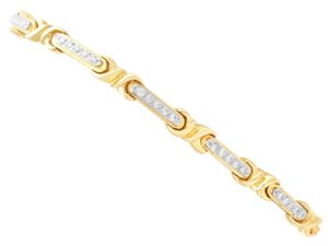 Vintage Diamond Yellow Gold Bracelet