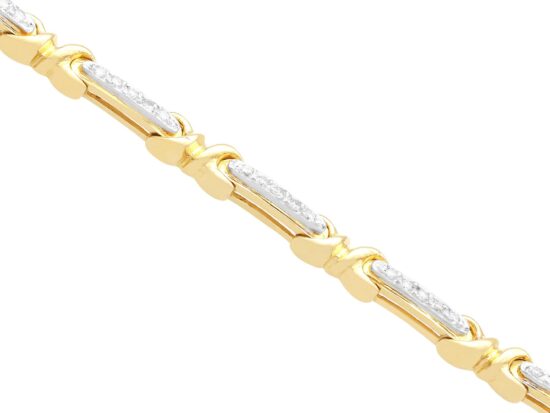 18ct Yellow Gold Diamond Bracelet