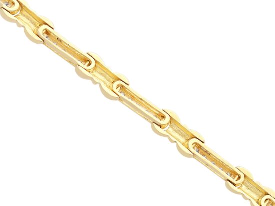 Yellow Gold Diamond Bracelet Reverse