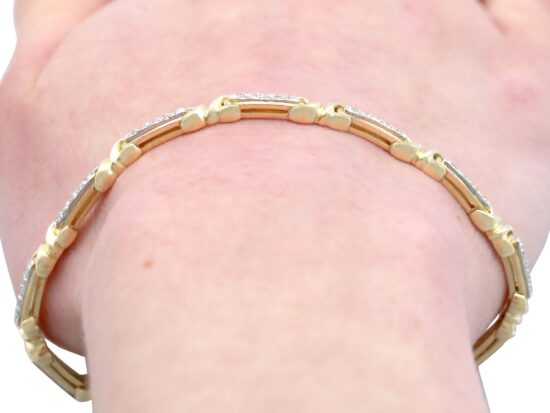 Diamond Bracelet Worn Close Up