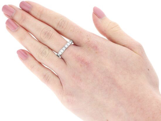 wearing 1970s diamond Eternity Ring