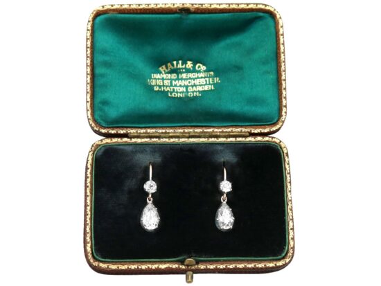 Pear Diamond Earrings in Presentation Box