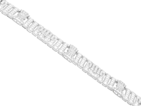 1930s art deco white gold diamond bracelet