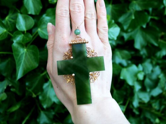 Victorian Gold Cross Pendant