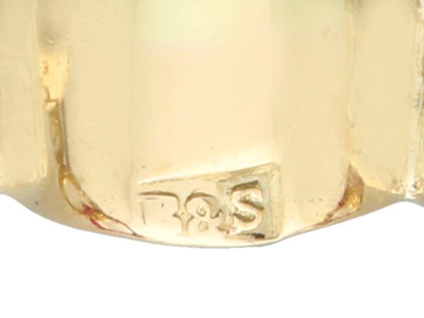 Yellow Gold Ruby Diamond Bracelet Hallmarks