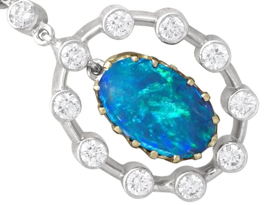 Antique Opal Earrings Closeup Detail