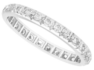 1920s Diamond Eternity Ring White Gold