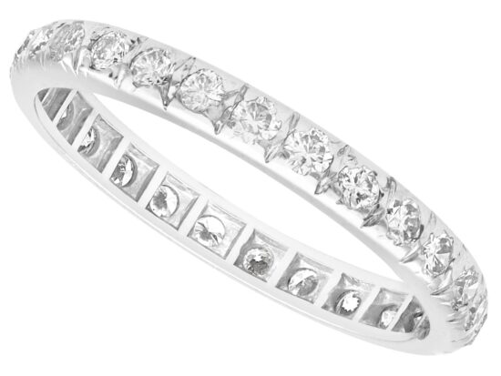 1920s Diamond Eternity Ring White Gold