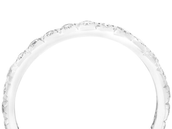 setting of 1920s Diamond Eternity Ring White Gold