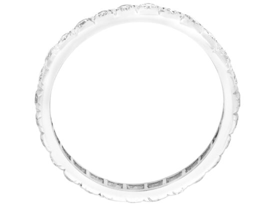 setting of 1920s Diamond Eternity Ring White Gold