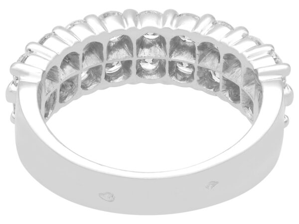 Double Row Diamond Band White Gold back