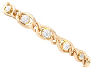 Antique Diamond Yellow Gold Bracelet