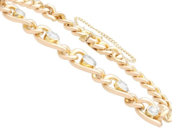 14ct Yellow Gold Diamond Bracelet