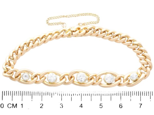 Diamond Gold Bracelet Measurement View