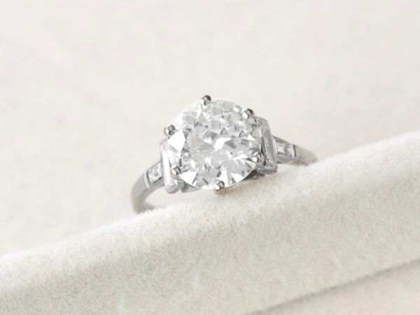 1930s diamond solitaire ring in 18k white gold