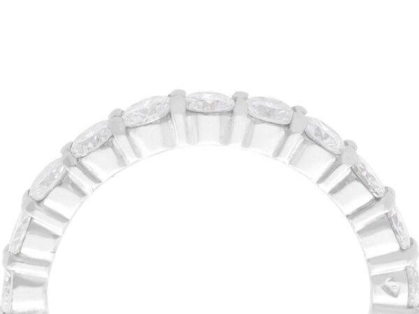 1950s 18ct White Gold Eternity Ring close up