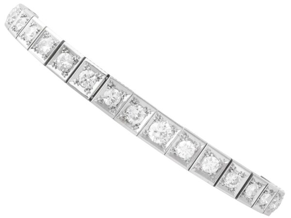 Antique French Diamond Platinum Bracelet
