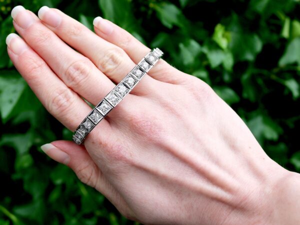 French Diamond Platinum Bracelet Outdoor