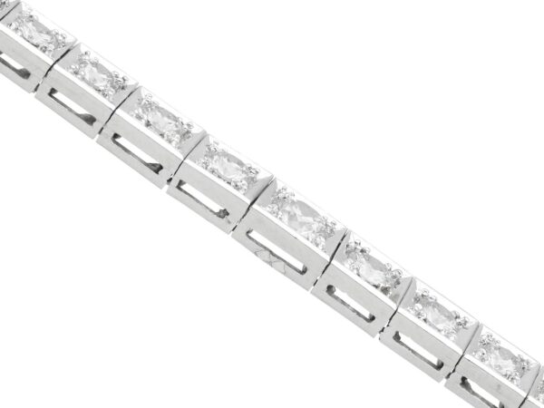 Diamond Platinum Bracelet Reverse