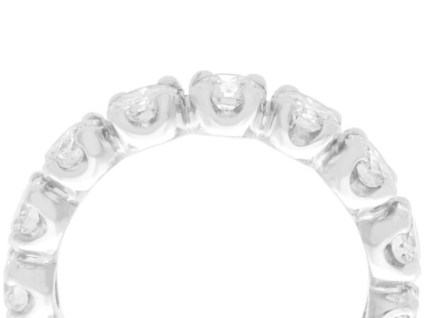 18ct white gold eternity ring side close up