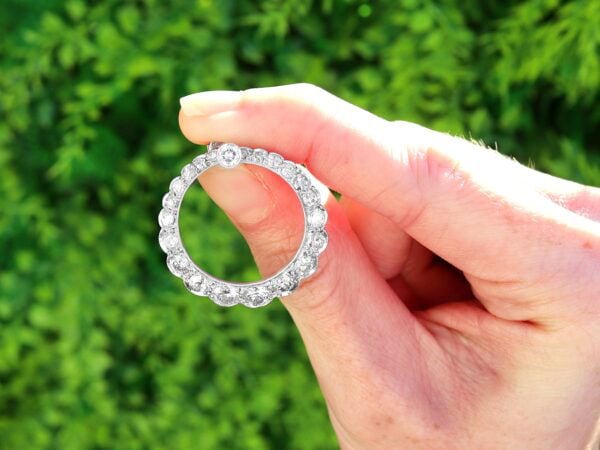 platinum diamond hoop earrings outside