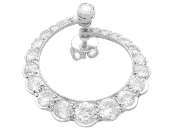 antique diamond hoop earring