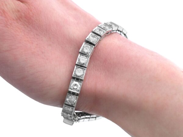 Antique White Gold Wrist View Close-Up