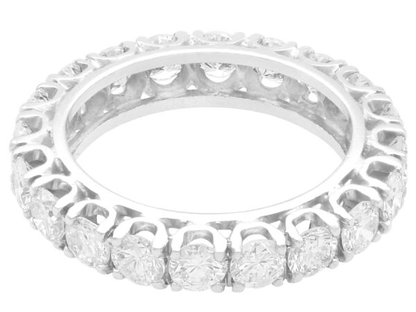 1950's Diamond Eternity Ring in white gold