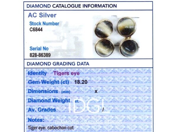 tigers eye grading card