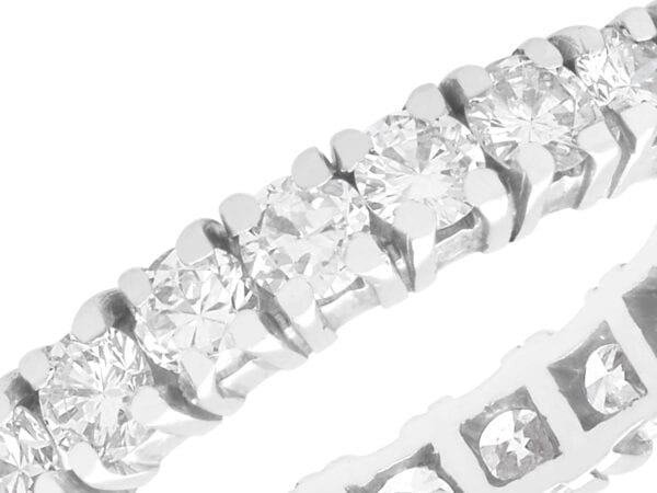 3 Carat Diamond Eternity Band in white gold
