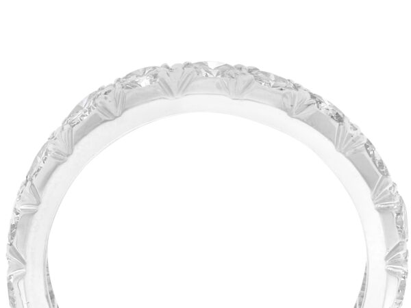 Platinum and Diamond Eternity Ring close up