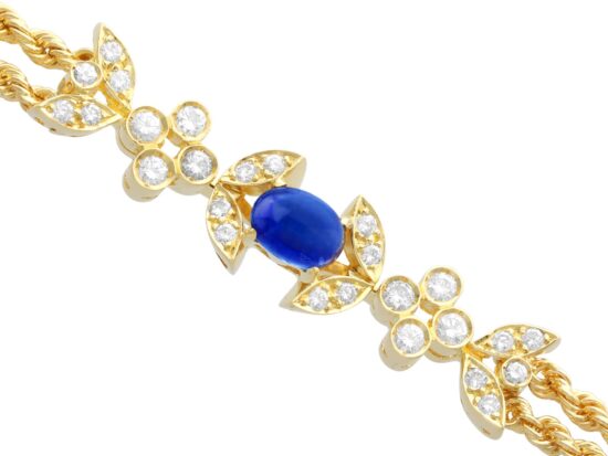 Sapphire Diamond Cluster Close Up