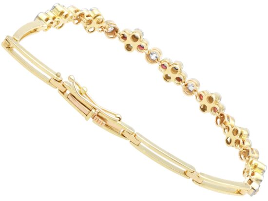 Ruby Diamond Bracelet Reverse View