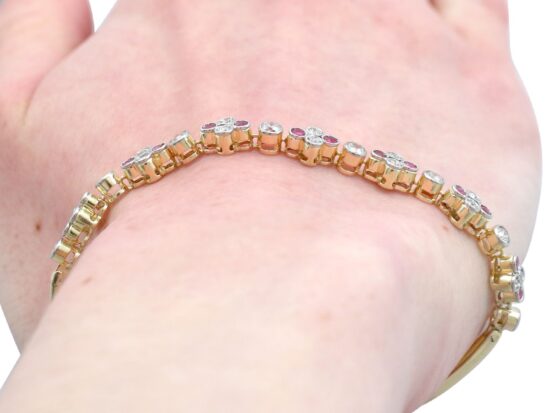 Ruby Bracelet Worn Close-Up