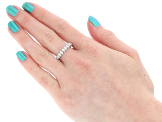 wearing Diamond Full Eternity Ring UK