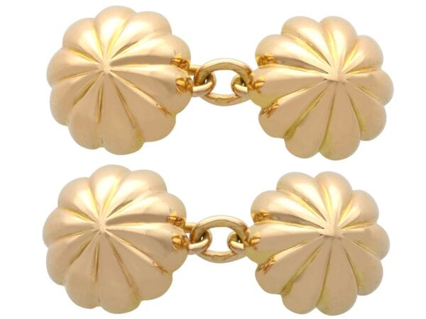 18k gold cufflinks